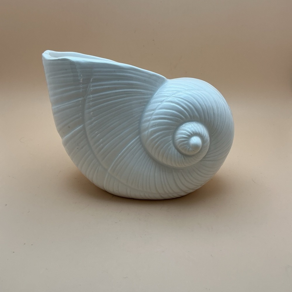 Vintage San Francisco Takahashi‎ Porcelain Sea Snail Shell Planter/Vase